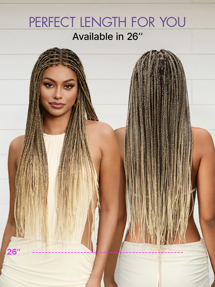 Real Scalp Knotless Braided Wig – Lightweight Glueless Fit - product image 17