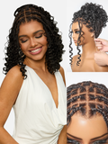 HD Full Lace Knotless Boho Curls Braided Bob Pre-Cut Lace Wig Flexi Fit Invisi Drawstring Cap