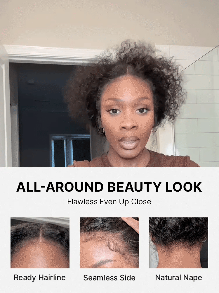 PreMax 180% Density 4C Edges Water Wave Wig 13x4 Frontal Pre-Cut Lace Wig Flexi-Fit Drawstring Cap