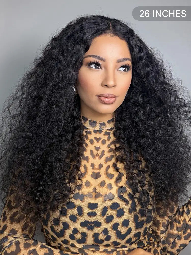 PreMax 180% Density 4C Edges Water Wave Wig 13x4 Frontal Pre-Cut Lace Wig Flexi-Fit Drawstring Cap