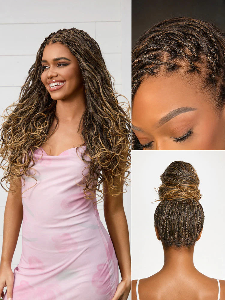 PreMax 180% Density 4C Edges Water Wave Wig 13x4 Frontal Pre-Cut Lace Wig Flexi-Fit Drawstring Cap